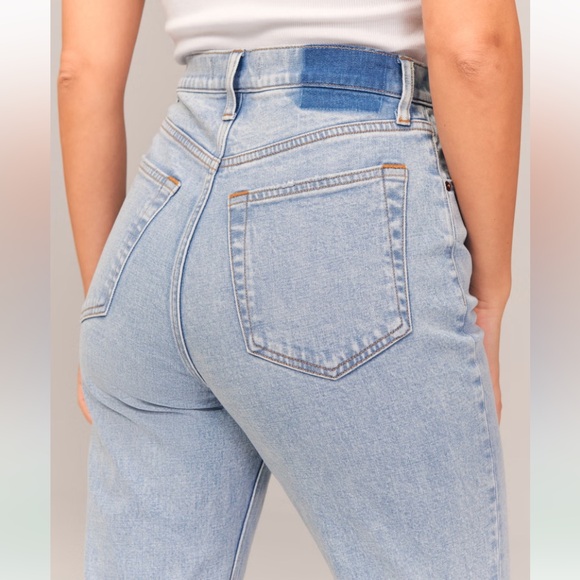 Abercrombie & Fitch Denim - Abercrombie Curve Love Ultra High Rise Ankle Straight Jean